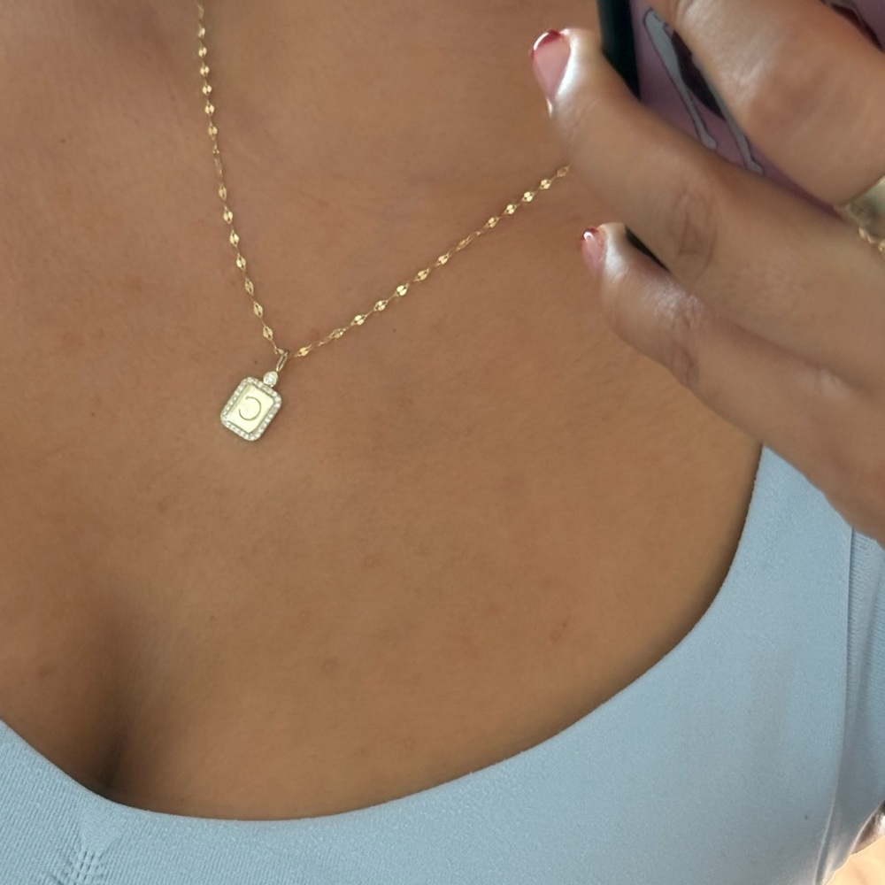 Gold Initial Pendant Necklace